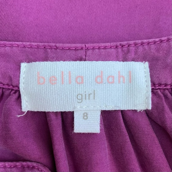 Bella Dahl Girl Peasant Top Purple Girls Size 8 - Picture 4 of 6